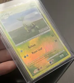 Pokemon TCG Turtwig 77/100 Reverse Holo Stamped Platinum HP - Image 3