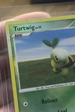 Pokemon TCG Turtwig 77/100 Reverse Holo Stamped Platinum HP - Image 4