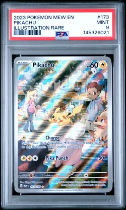 Pikachu Pokemon Mew En-151 173 NM PSA 9 - Image 1