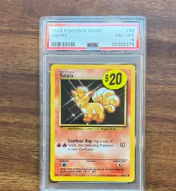 1999 Pokemon Game Vulpix #68 PSA 8 NM-MT - Image 1