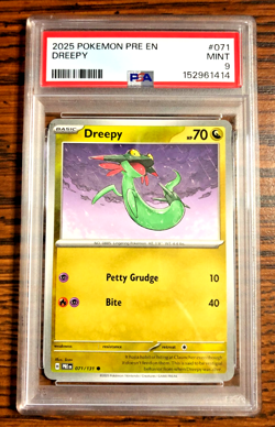 Dreepy Regular Common #071|PSA MINT 9|2025 SV Prismatic Evolutions|Pokemon TCG - Image 1