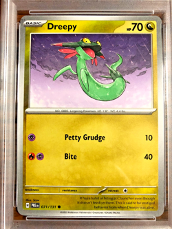Dreepy Regular Common #071|PSA MINT 9|2025 SV Prismatic Evolutions|Pokemon TCG - Image 2