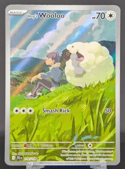 Pokemon Hop's Wooloo #170/159 English Journey Together Illustration Rare - Image 1