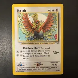 Pokemon Vintage Non Holo Rare Ho-Oh Neo Revelation 18/64 WotC - Image 1