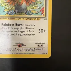 Pokemon Vintage Non Holo Rare Ho-Oh Neo Revelation 18/64 WotC - Image 4