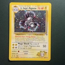 Pokemon Vintage Holo Rare Lt. Surge's Magneton Gym Heroes Wotc 2000 - Image 1
