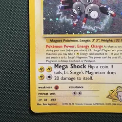Pokemon Vintage Holo Rare Lt. Surge's Magneton Gym Heroes Wotc 2000 - Image 5