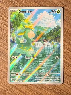 SoldDeerling 091/086 Illustration Rare White Flare Pokemon NM Holo TCG - Image 1
