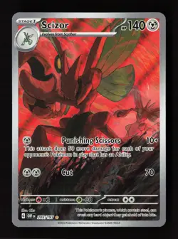 Scizor 205/197 Illustration Rare Obsidian Flames Pokemon Near Mint - Image 1