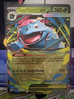 Mega Venusaur ex 003/132 Double Rare Mega Evolution Pokemon NM/M - Image 1