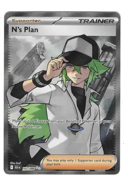 N's Plan 163/086 Pokemon Sv: Black Bolt Holo - Near Mint+ - Image 2