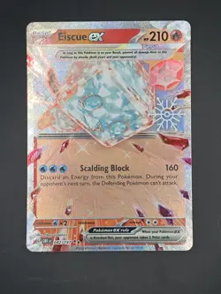 Eiscue ex Holiday Calendar 042/197 Pokemon SV:OBF Snowflake Stamp Holo - NM - Image 1