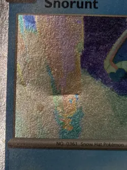 2023 Pokemon SV Paradox Rift Snorunt Snowflake Stamp #037/182 - Image 2