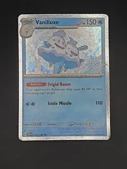 Pokemon TCG Vanilluxe 045/182 Paradox Rift Snowflake Stamp Holiday Promo!! - Image 1