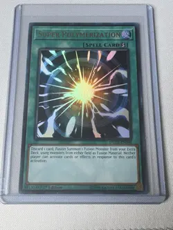 Super Polymerization DUDE-EN040 1st Edition Ultra Rare Yu-Gi-Oh! Staple - Image 1