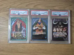 2024 ONE PIECE PREMIUM COLLECTION LEADER COLLECTION Kid, Crocodile, Kaido PSA 10 - Image 1