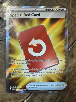 Special Red Card 113/86 Ultra Rare Holo Card - Pokemon Chaos Rising Near Mint - Image 1