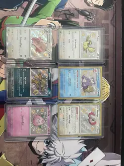 Pokemon Paldean Fates Shiny Card Lot Of 6(slowbro,pidgey,flamigo,cleffa,sableye) - Image 1