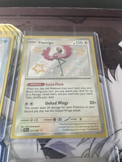 Pokemon Paldean Fates Shiny Card Lot Of 6(slowbro,pidgey,flamigo,cleffa,sableye) - Image 4