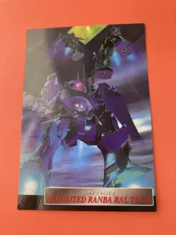 MOBILIZED RANBA RAL TEAM GUNDAM Chronicle Card dass Masters 1996 BANDAI - Image 3
