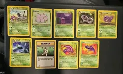 Pokemon 1st Edition Lot Of 9 Cards Never Played Mint Condition - Image 1