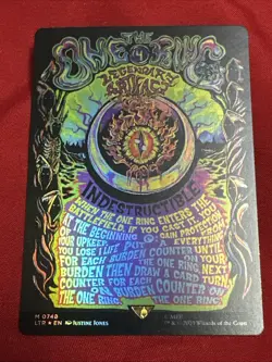Borderless Poster Foil The One Ring Lord Of The Rings MTG Mint Magic LOTR #0748 - Image 2