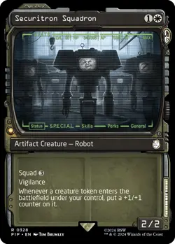 NM - Foil - Securitron Squadron (Showcase) - 328 - Universes Beyond: Fallout - Image 1