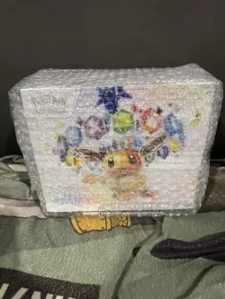 Pokemon TCG Prismatic Evolutions ETB Elite Trainer Box Sealed English Minor Rip - Image 1