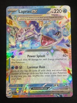 Pokemon Lapras ex Double Rare SV07: Stellar Crown 032/142 NM - Image 1