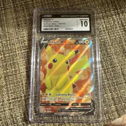 2022 Pokemon Brilliant Stars - Pikachu V #157/172 CGC 10 Gem Mint - Image 1