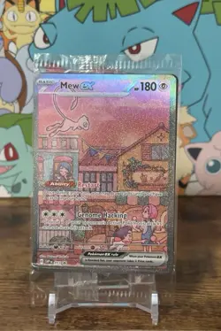 Mew ex SVP 053 Pokemon TCG Scarlet Violet 151 Black Star Promo Full Art SEALED - Image 1