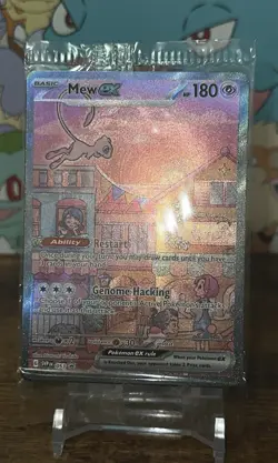 Mew ex SVP 053 Pokemon TCG Scarlet Violet 151 Black Star Promo Full Art SEALED - Image 3