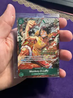 One Piece Monkey D. Luffy P-135 Promo Foil English Prerelease Winner - Image 2