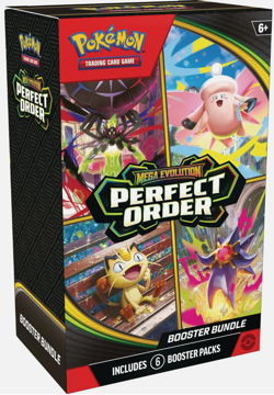 Pokemon Mega Evolution Perfect Order Booster Bundle, 6 Packs, Collectible Card - Image 1