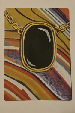 Handpainted Mox Jet Black Custom Art Magic The Gathering Playtest Commander EDH - Image 1