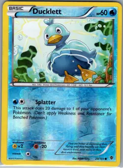Ducklett 29/101 Reverse Holo - Plasma Blast - Pokemon Card - LP - Image 1