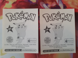 Set of 2 Jynx 202 + 124 1999 Merlin Pokemon Stickers LP-NM - Image 2