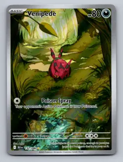 Venipede 132/086 Holo Illustration Rare Black Bolt Pokemon NM - Image 2