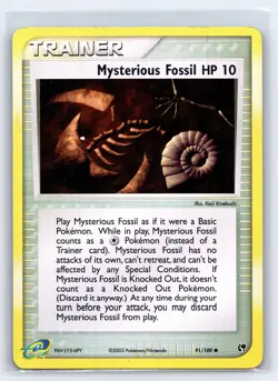 2003 Pokemon TCG EX Sandstorm Mysterious Fossil Reverse Holo - 91/100 - VLP - Image 1