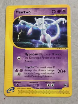Pokemon Mewtwo TCG Expedition Card 56/165 Regular Rare - Image 1