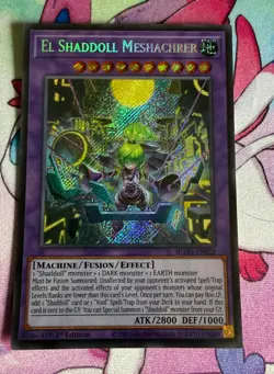 El Shaddoll Meshachrer BLGG-EN022 BoL: Glorious Gallery Secret Rare Yugioh card - Image 1