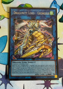 Dragunity Lord-Georgius BLGG-EN014 BoL:Glorious Gallery Secret Rare Yugioh card - Image 1