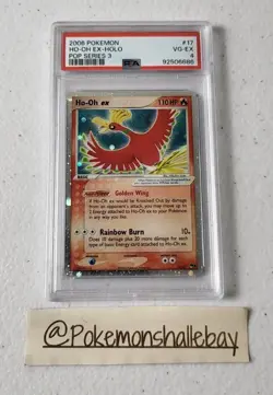 Ho-Oh Ex - Pop Series 3 *PSA 4 - VG-EX* Holo Pokemon Card - Image 1