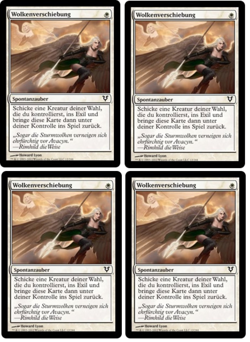 4 x Wolkenverschiebung / Cloudshift - AVACYN RESTORED - deutsch ** Playset ** - Image 1