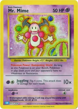 Pokemon Mr. Mime - CLB 013/034 Classic Collection Holo - NM - Image 1