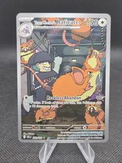 Team Rocket's Raticate 202/182 Pokemon Destined Rivals IR - NM - Image 1