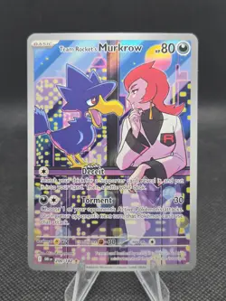 Team Rocket's Murkrow 200/182 Pokemon Destined Rivals IR - NM - Image 1