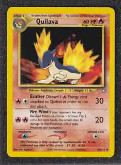 Quilava 46/111 Neo Genesis Unlimited Uncommon NM Pokemon TCG - Image 1