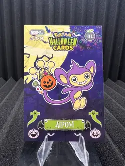 Aipom #41 - Circle Holo - Collectoons Halloween 2025 - Pokemon Card - Image 1