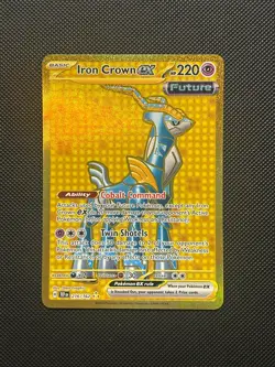 Pokemon TCG Iron Crown EX 216/162 S&V Temporal Forces Hyper Rare English Edition - Image 1